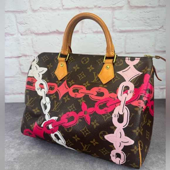 Louis Vuitton Bay Rose Speedy 30 Chains Limited Edition Handbag - Picture 1 of 16